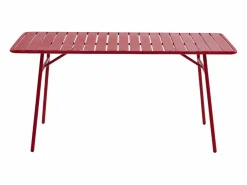 MYLIA Comedor de jardín de metal 1 mesa, 4 sillones - MIRMANDE