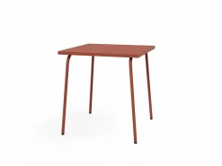 MYLIA Comedor de jardín de metal - Una mesa de 70 cm y 2 sillas apilables - - MIRMANDE de
