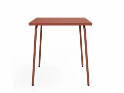 MYLIA Comedor de jardín de metal - Una mesa de 70 cm y 2 sillas apilables - - MIRMANDE de