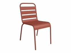 MYLIA Comedor de jardín de metal - Una mesa de 70 cm y 2 sillas apilables - - MIRMANDE de