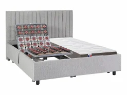Online Ysmée Comedor de jardín de metal 1 mesa L.160 cm 6 sillas verde almendra CEDEIRA de MYLIA Gris