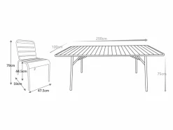 Sale Comedor de jardín metal mesa y 8 sillas apilables - Verde - MIRMANDE de Comedores De Jardín