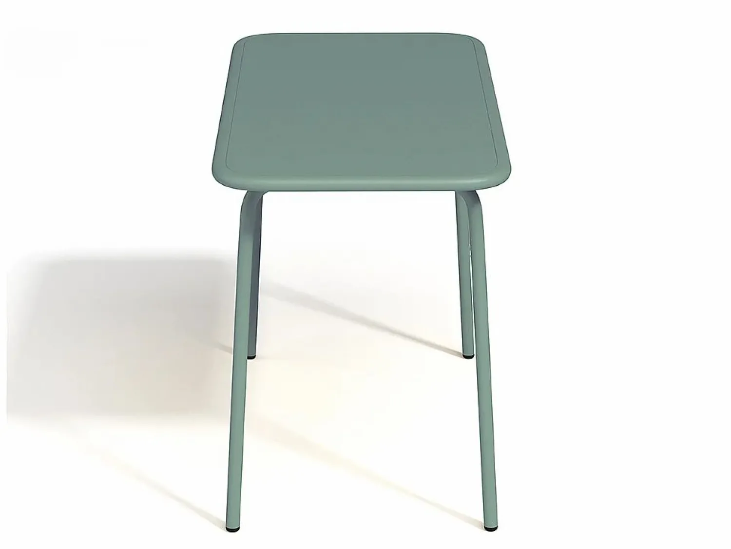 Hot MYLIA Comedor de jardín para niños de metal - 1 mesa y 4 sillas Verde almendra