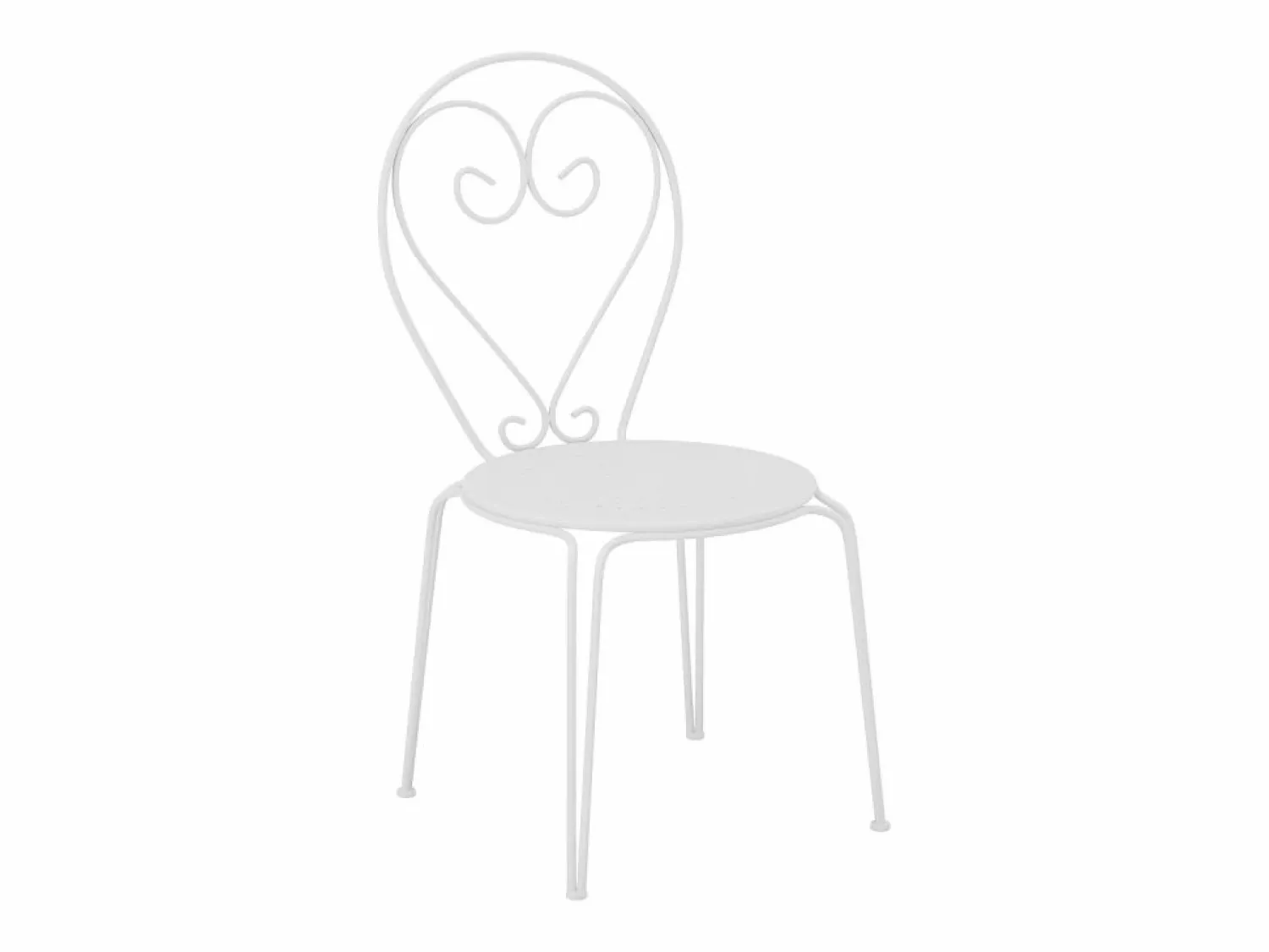 Hot MYLIA Comedor jardin estilo hierro forjado - - GUERMANTES Blanco