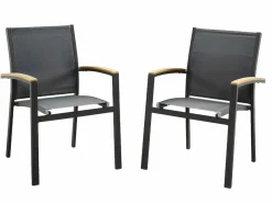 Hot Comedor jardín mesa extensible 180/240 y 8 sillones - NAURU Comedores De Jardín