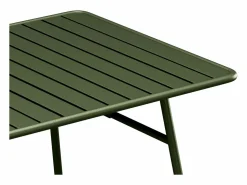 Clearance Comedor jardín metal mesa y 8 sillones apilables - Verde - MIRMANDE de Comedores De Jardín