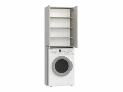 Discount COMO - Mueble para lavadora de estilo moderno - 183x64x30 - 2 puertas+4 baldas Mueble Para Lavadora