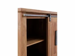 New Comoda de madera maciza de acacia reciclada Color natural claro
