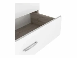 Best Comoda Melia en melamino con 3 cajones de rieles metalicos , , 75.7 cm X 80 cm X 39.8 cm Cómoda