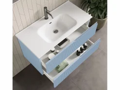 Best Composición 4 piezas VENERE azul tiffany Mueble De Baño Simple