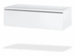 Sale Composición de lavabo doble ASTRA de 9 piezas en roble miel/blanco mate Mueble De Baño Con Doble Lavabo