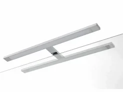 Sale Composición de lavabo doble ASTRA de 9 piezas en roble miel/blanco mate Mueble De Baño Con Doble Lavabo
