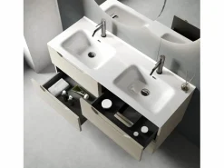 Best Composición lavabo doble SOLMIRA mate Mueble De Baño Con Doble Lavabo