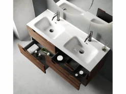 Online Composición lavabo doble SOLMIRA roble río Mueble De Baño Con Doble Lavabo