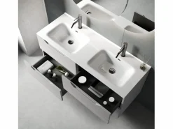 Online Composición lavabo doble SOLMIRA Mueble De Baño Con Doble Lavabo