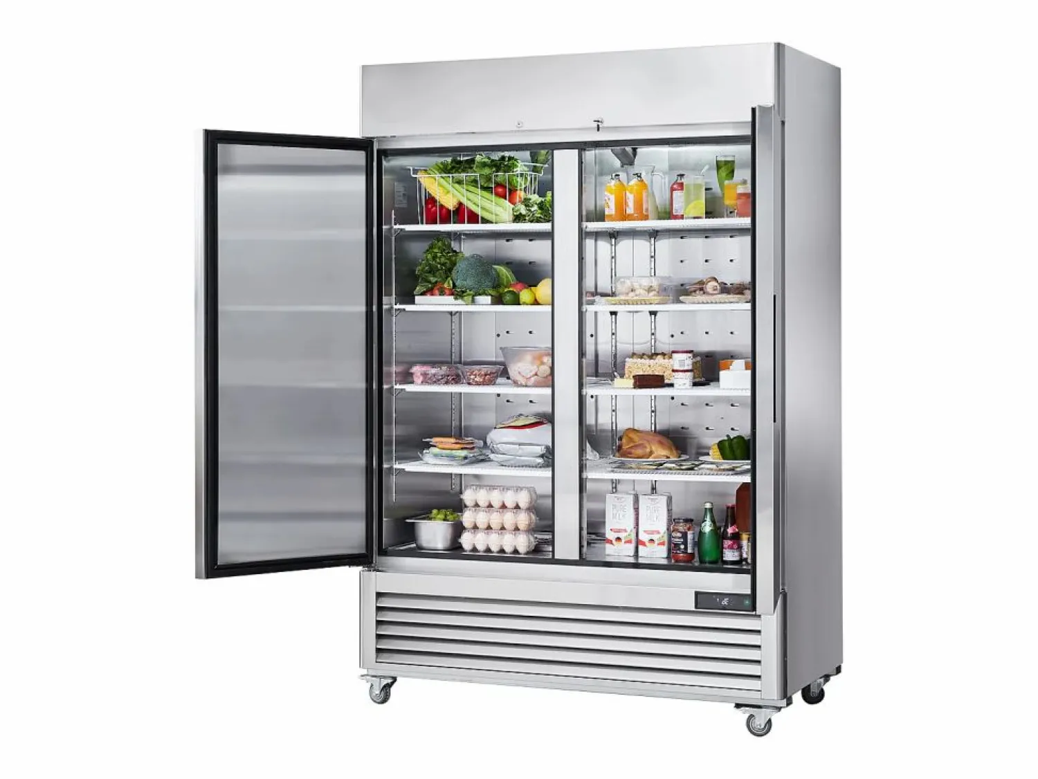 Sale Congelador Comercial SucceBuy 1 100 L Vertical 2 Puertas Plateado