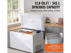 Congelador Horizontal SucceBuy de 345 L con 4 Cestas