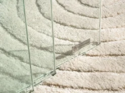 Online Vente-unique Conjunto 3 mesas de centro de cristal curvado MINKA Transparente