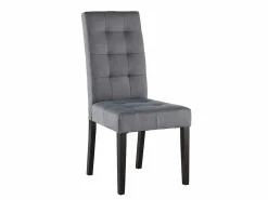 Vente-unique Conjunto 6 sillas VILLOSA - Tela y Patas de madera