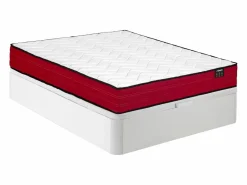 Discount Conjunto 160 x 200 cm queen size canapé abatible + colchón de muelles ensacados - JUBIA de Colección Rouge Passion