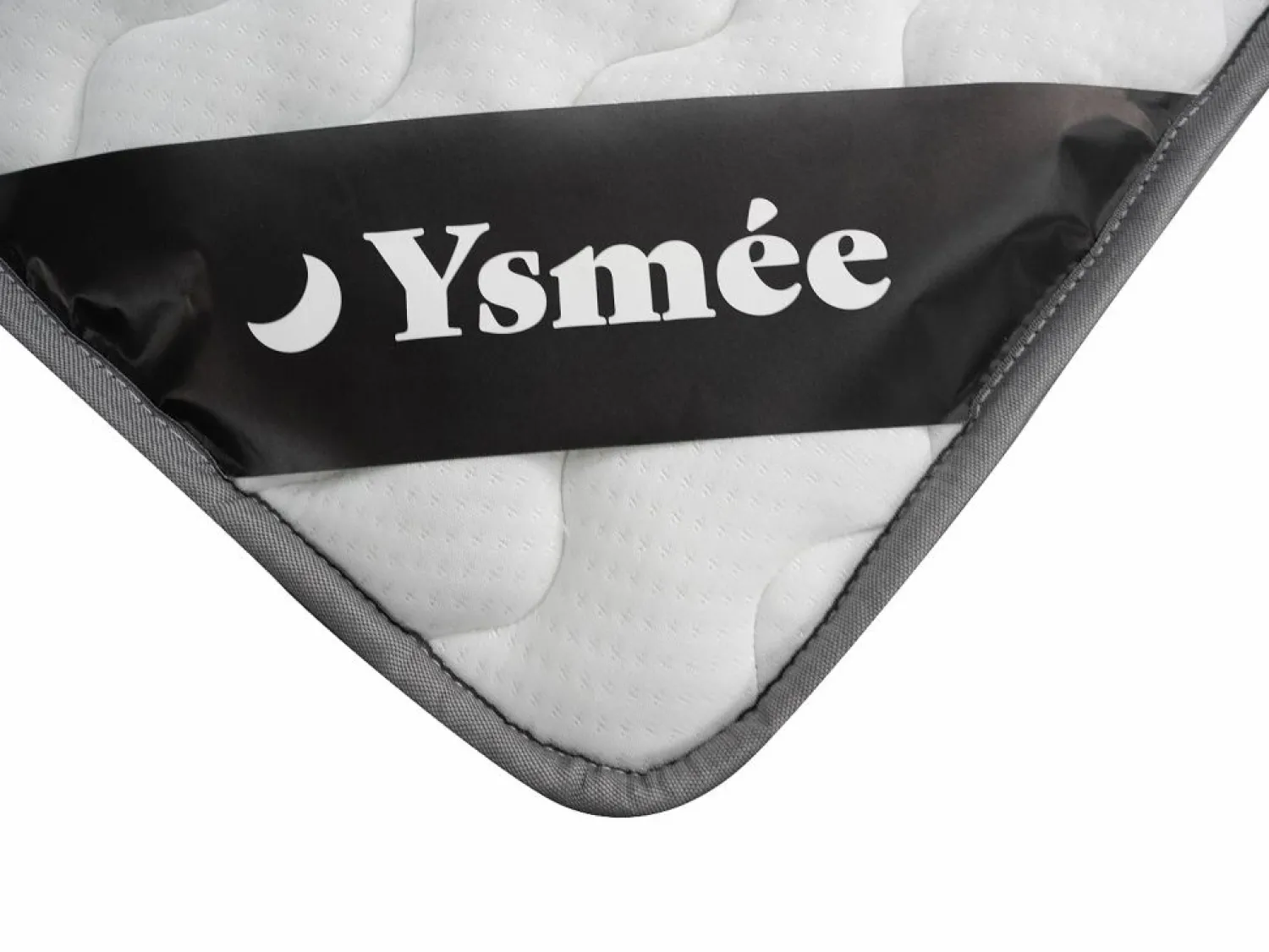 Ysmée Conjunto 160 x 200 cm somier + colchón acolchado de viscoelástica 11 zonas - DANEVO de YSMÉE Blanco