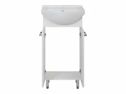 Conjunto para baño de pie, 45 cm, armario con lavabo, columna, semicolumna Lupo