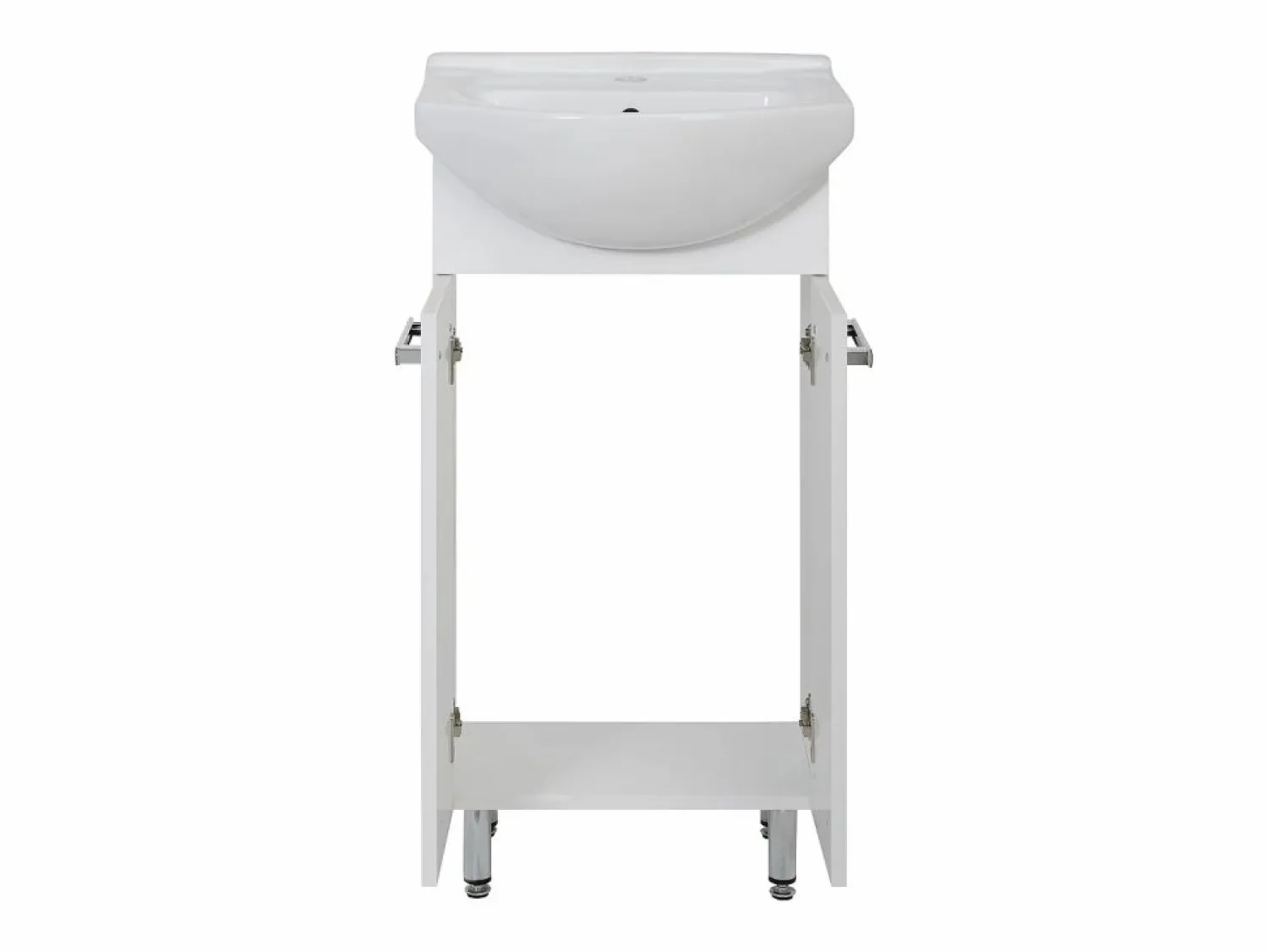 Conjunto para baño de pie, 45 cm, armario con lavabo, columna, semicolumna Lupo