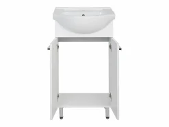 Conjunto para baño de pie 50 cm Armario con lavabo Columna 50 cm Semicolumna Armario superior Lupo