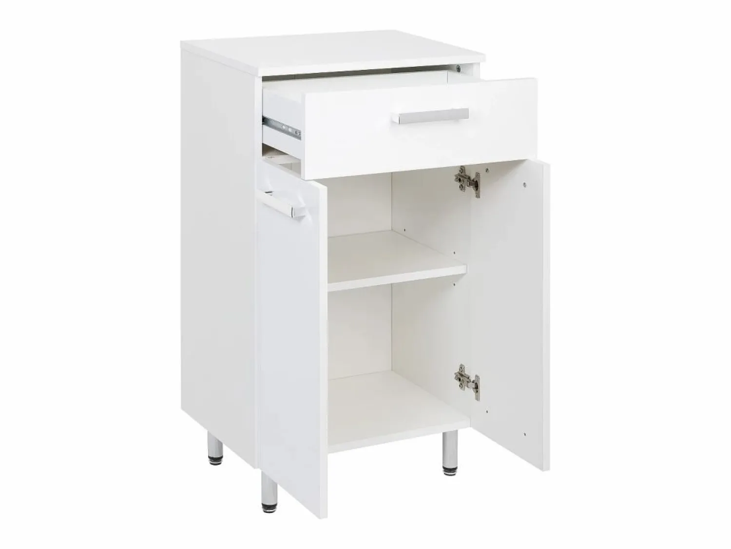Outlet Conjunto para baño de pie 55 cm Armario con lavabo Columna 50 cm Cómoda Armario superior Lupo Conjunto De Baño