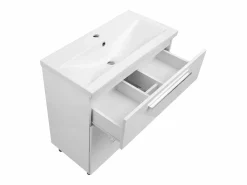 Sale Conjunto para baño de pie, 80 cm, armario con lavabo, columna Bryza Blanco