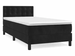 Hot Conjunto Boxspring - 90x190 cm + colchón cuero sintético ES863814 Cama Continental Boxspring