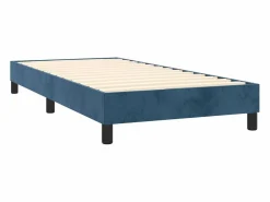 Discount Conjunto Boxspring - 80x200 cm colchón y LED terciopelo oscuro ES432816 Cama Continental Boxspring