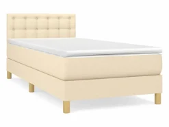 Conjunto Boxspring - 90x190 cm + colchón tela color ES485273 Cama Continental Boxspring