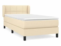 Hot Conjunto Boxspring - 90x190 cm + colchón tela color ES839850 Crema