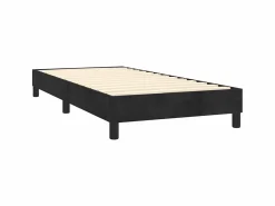 Hot Conjunto Boxspring - 80x200 cm + Somieres + colchón terciopelo ES38064 Negro