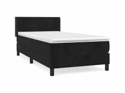 Conjunto Boxspring - 90x190 cm + Somieres + colchón cuero sintético ES39218