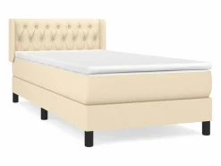 Online Conjunto Boxspring - 90x190 cm + Somieres + colchón tela color ES44819 Cama Continental Boxspring