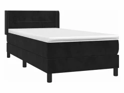 Sale Conjunto Boxspring - 80x200 cm + Somieres + colchón terciopelo ES44986 Negro