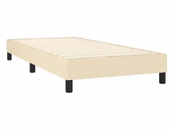 New Conjunto Boxspring - 90x190 cm colchón y luces LED tela color ES856349 Cama Continental Boxspring