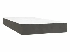 Conjunto Boxspring - 80x200 cm + Somieres + colchón terciopelo oscuro ES35836