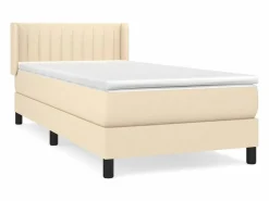 Conjunto Boxspring - 90x190 cm + Somieres + colchón tela color ES45083 Cama Continental Boxspring