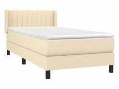Conjunto Boxspring - 90x190 cm + Somieres + colchón tela color ES45083 Cama Continental Boxspring