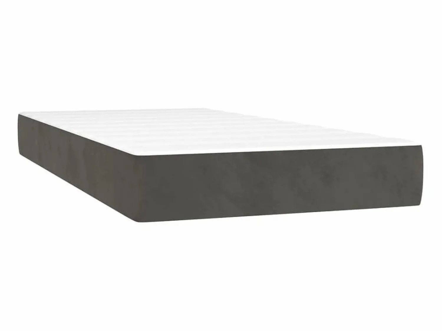 Conjunto Boxspring - 90x200 cm + Somieres + colchón terciopelo oscuro ES35520