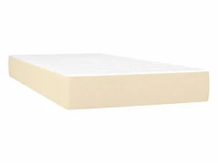Best Conjunto Boxspring - 90x190 cm + colchón tela color ES492978 Crema