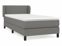 Clearance Conjunto Boxspring - 80x200 cm + Somieres + colchón tela oscuro ES37981 Gris
