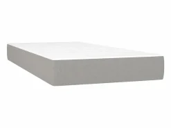Hot Conjunto Boxspring - 90x190 cm + Somieres + colchón tela claro ES35663 Cama Continental Boxspring
