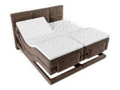 Palacio Conjunto boxspring relax Tela - Marrón - 2 x 90 x 200 cm - LODI de