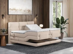 Palacio Conjunto boxspring relax tela 2 x 90 x 200 cm LODI de