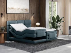 Palacio Conjunto boxspring relax Tela - - 2 x 90 x 200 cm - LODI de
