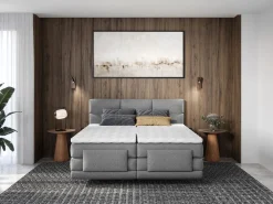 Sale Conjunto boxspring relax tela 2x80x200 LODI Cama Continental Boxspring|Cama Articulada